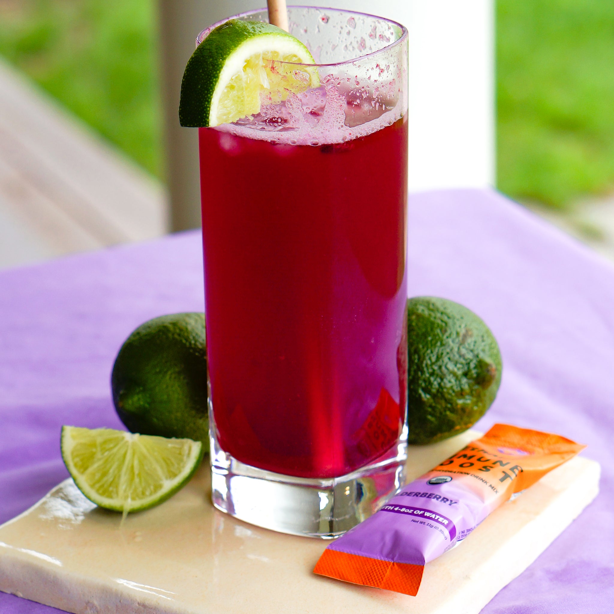 Elderberry Lime Seltzer Ethan's