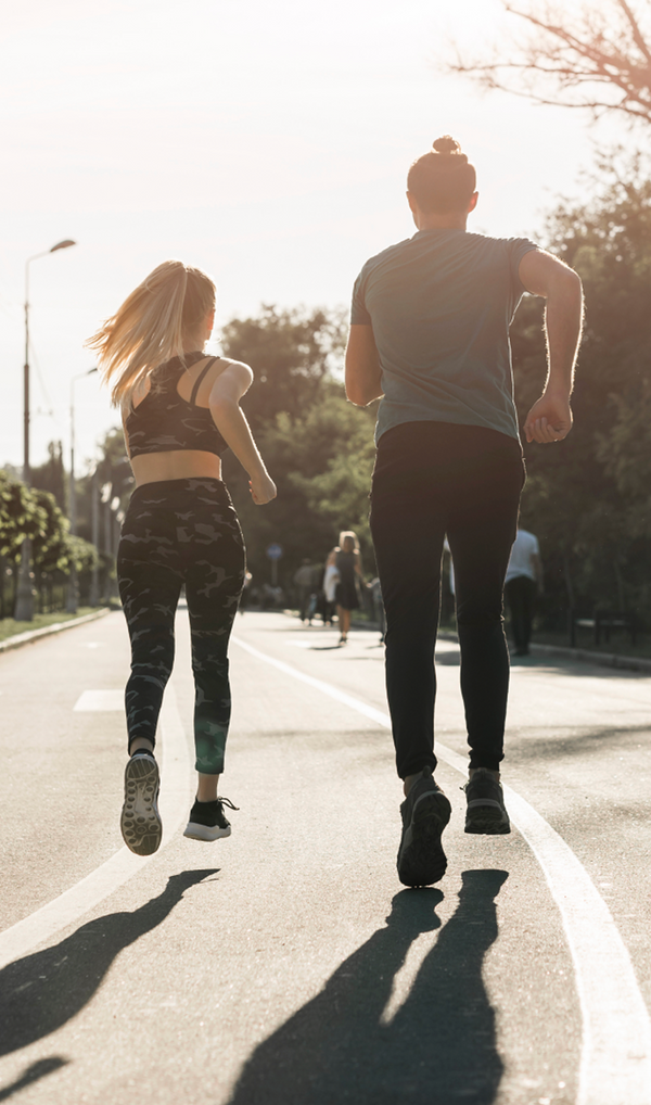 People running outdoors