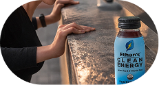 Hands holding Ethan's energy shot